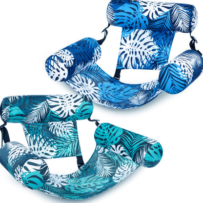 💺 50% OFF NOW! 🌴 Inflatable Floating Chair – Tropical Leaf & Ultra-Light 260g 🌊