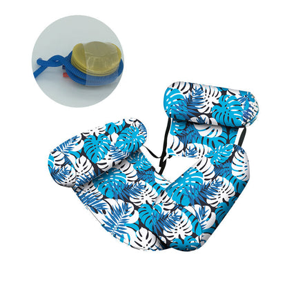 💺 50% OFF NOW! 🌴 Inflatable Floating Chair – Tropical Leaf & Ultra-Light 260g 🌊
