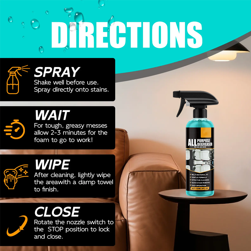 ✨🔥All-Purpose Degreaser Spray🧼Remove Stains in 1 Second! ⚡