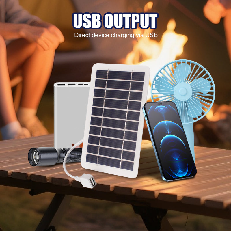 🔥 2W – Ultra-Thin Flexible Solar Charger (5V USB Output)☀️🔋