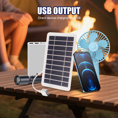 🔥 2W – Ultra-Thin Flexible Solar Charger (5V USB Output)☀️🔋