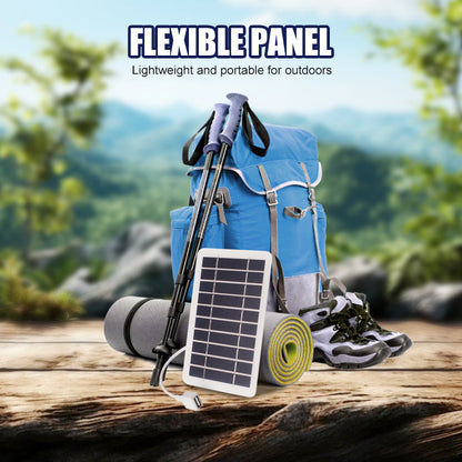 🔥 2W – Ultra-Thin Flexible Solar Charger (5V USB Output)☀️🔋