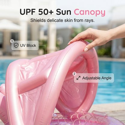Baby Swimming Float with Sun Canopy