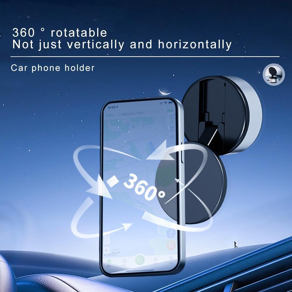 🎉Black Friday Sale 49% OFF 🎉Dashboard Magnetic Car Phone Mount - Folding Magnetic Vacuum Suction Cup Phone Holder