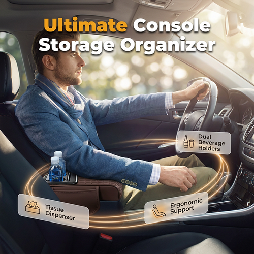 📢📢40% OFF !! ⏰Multifunctional Car Console Storage Box & Armrest
