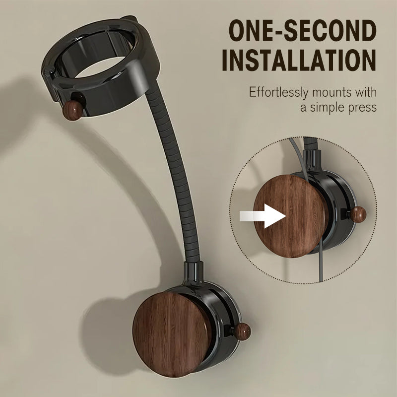 Suction Cup Hair Dryer Holder with Cord Organizer