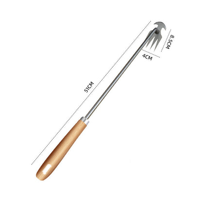 Multifunctional Garden Weeding Forks with Wooden Handle
