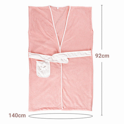 Ultra-Absorbent Wrap-Around Bathrobe for Home Use