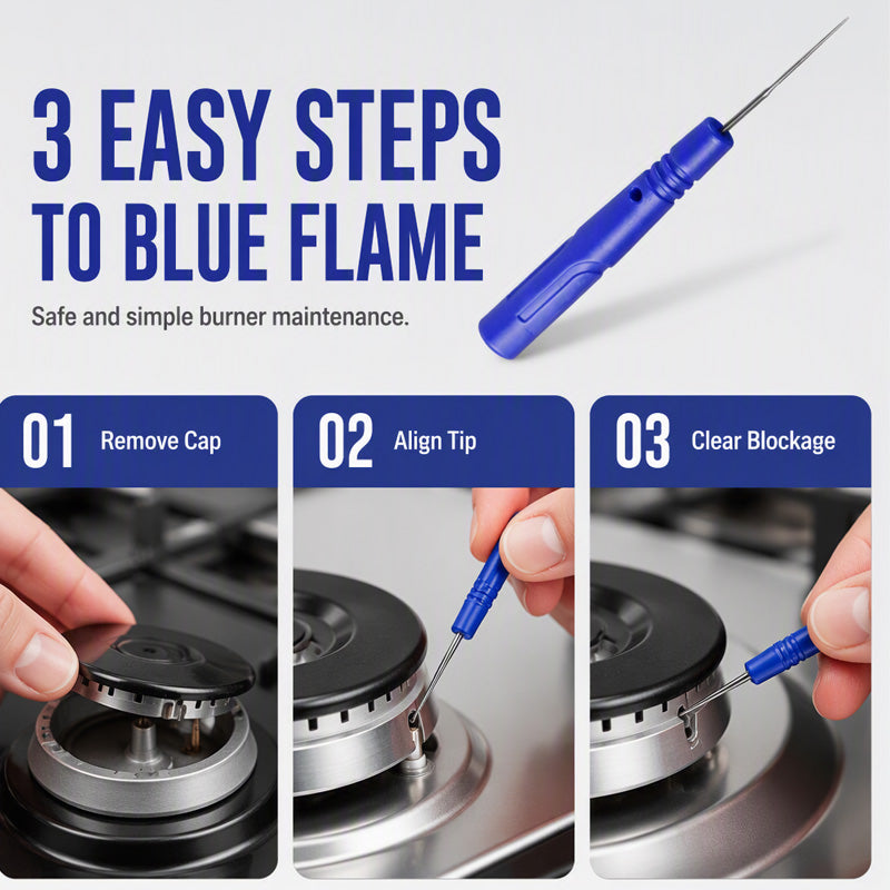 Precision Gas Burner Cleaning Needle